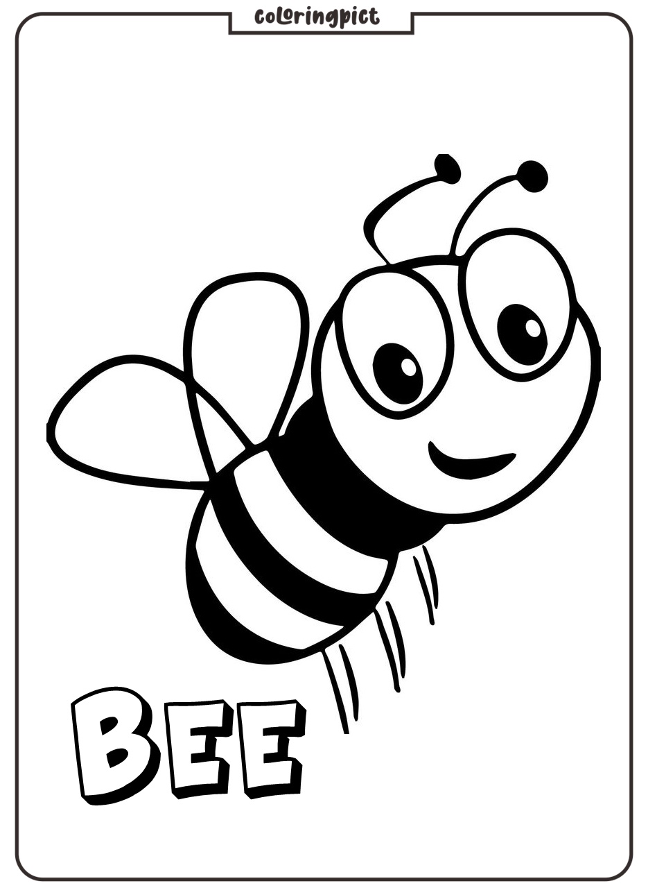 Meet the Busy Little Bee Coloring Page 3 Bee Coloring Pages for Kid