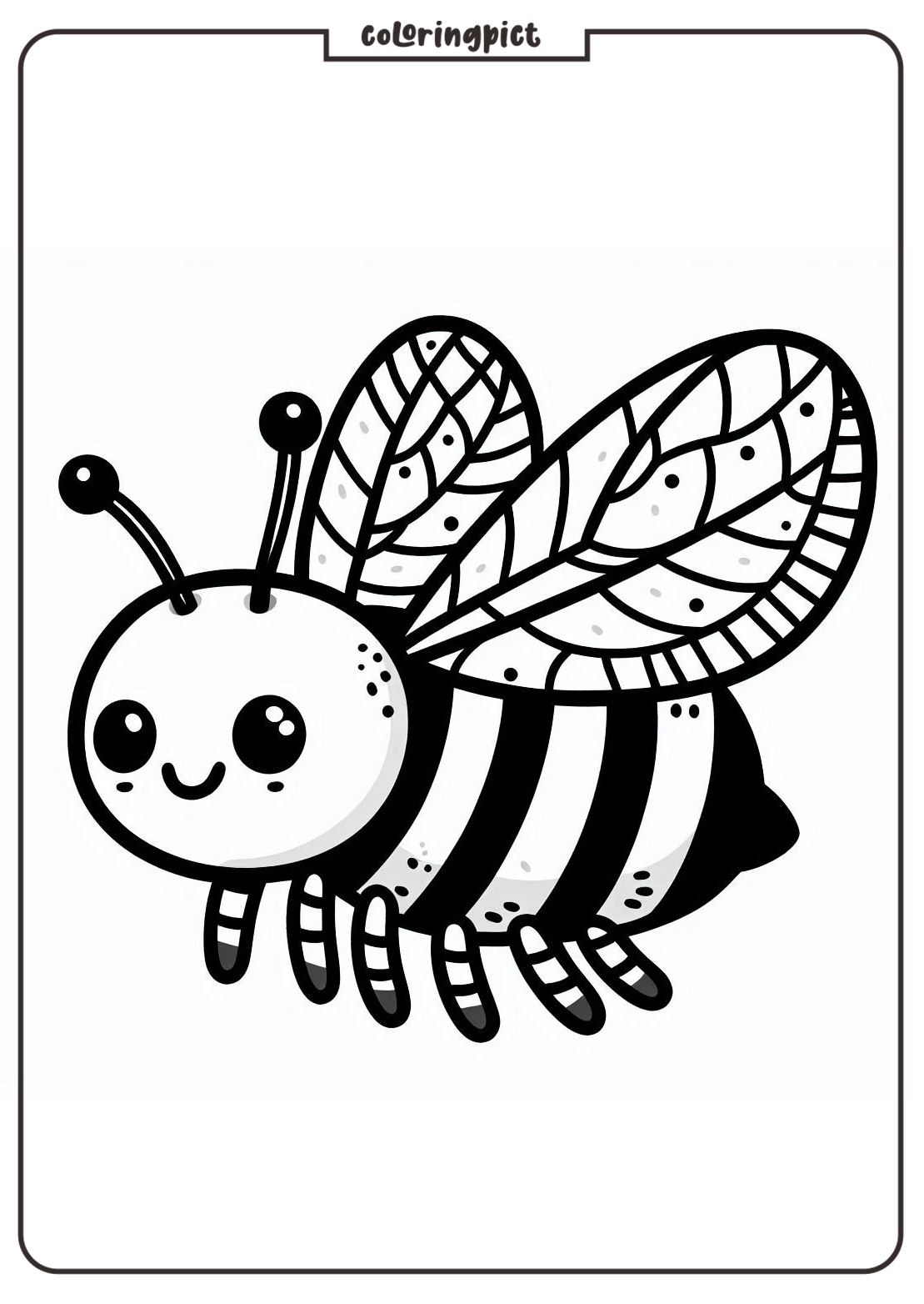 Meet the Busy Little Bee Coloring Page 4 Bee Coloring Pages for Kids