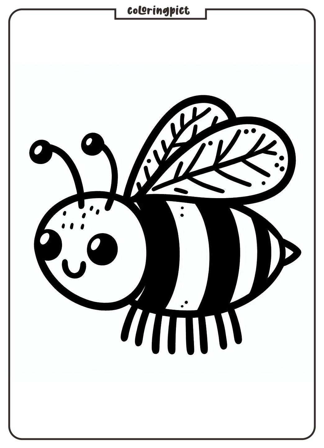 Meet the Busy Little Bee Coloring Page 5 Bee Coloring Pages
