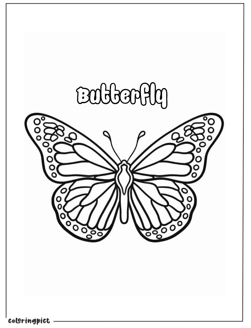 Let Your Imagination Take Flight with Butterfly Coloring Page 2 Butterfly Coloring Pages for Kids
