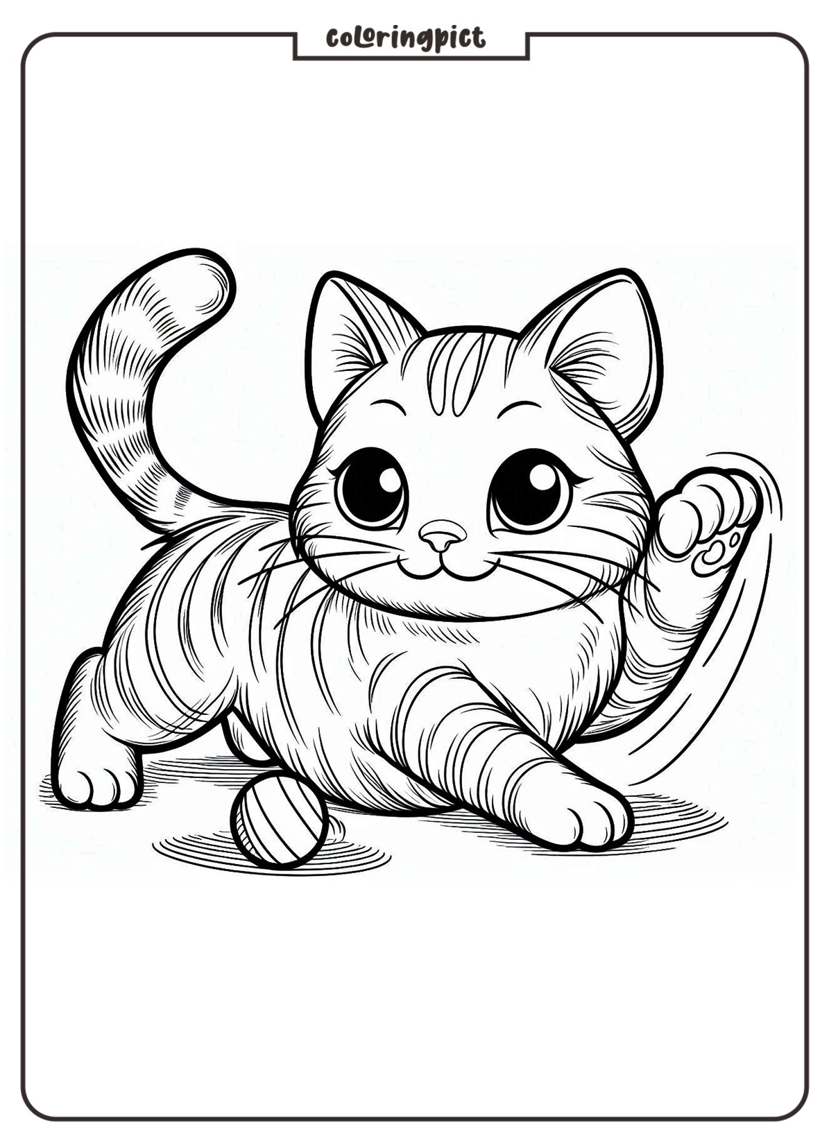 Cat Coloring Pages for Kid