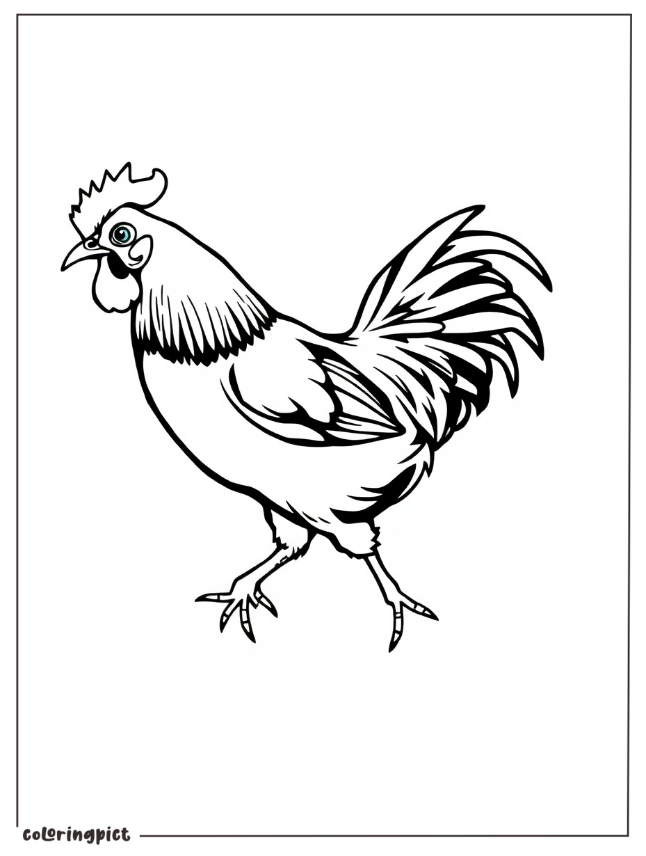 Chicken Coloring Page printable