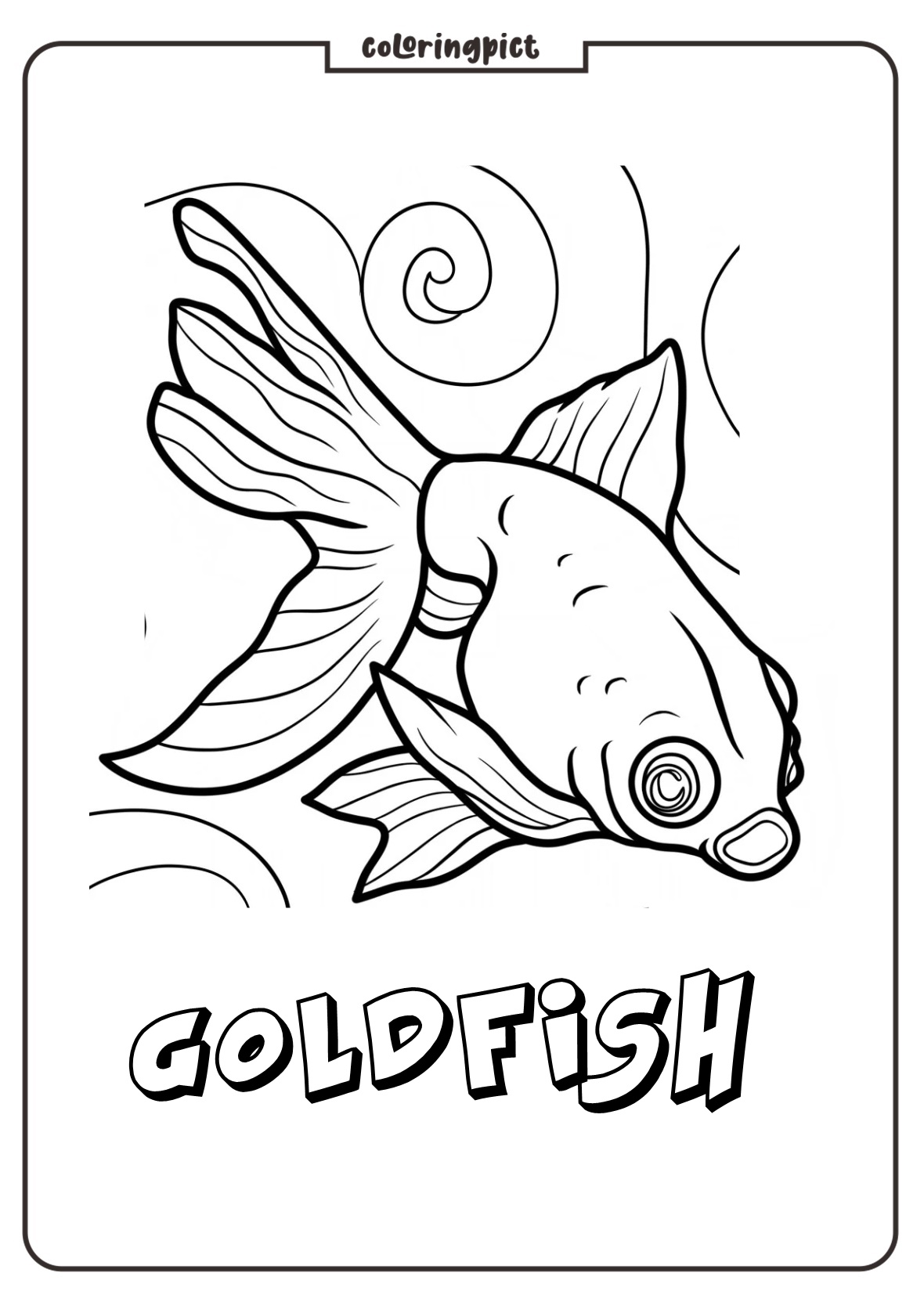 Coloring Pages Goldfish