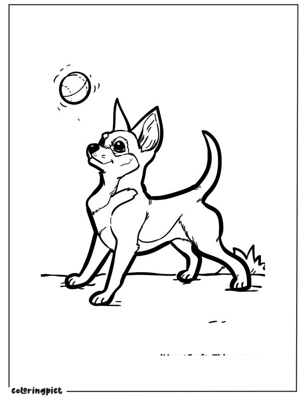 Dog Coloring Page Free Download