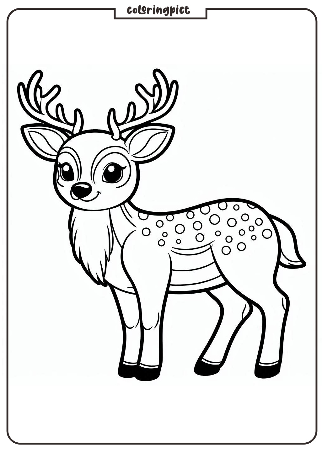 Download Deer Coloring Page