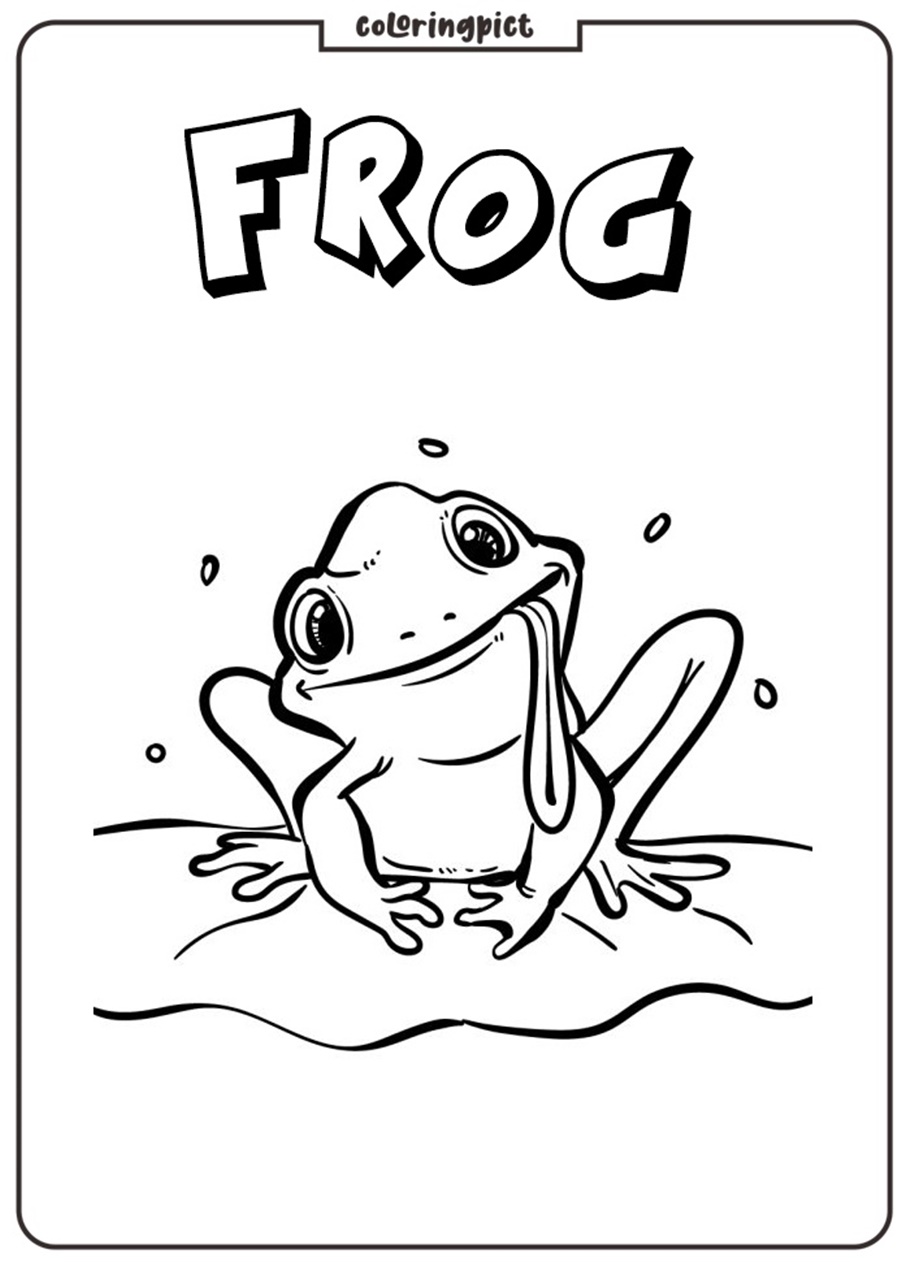 Frog Coloring Pages Printable