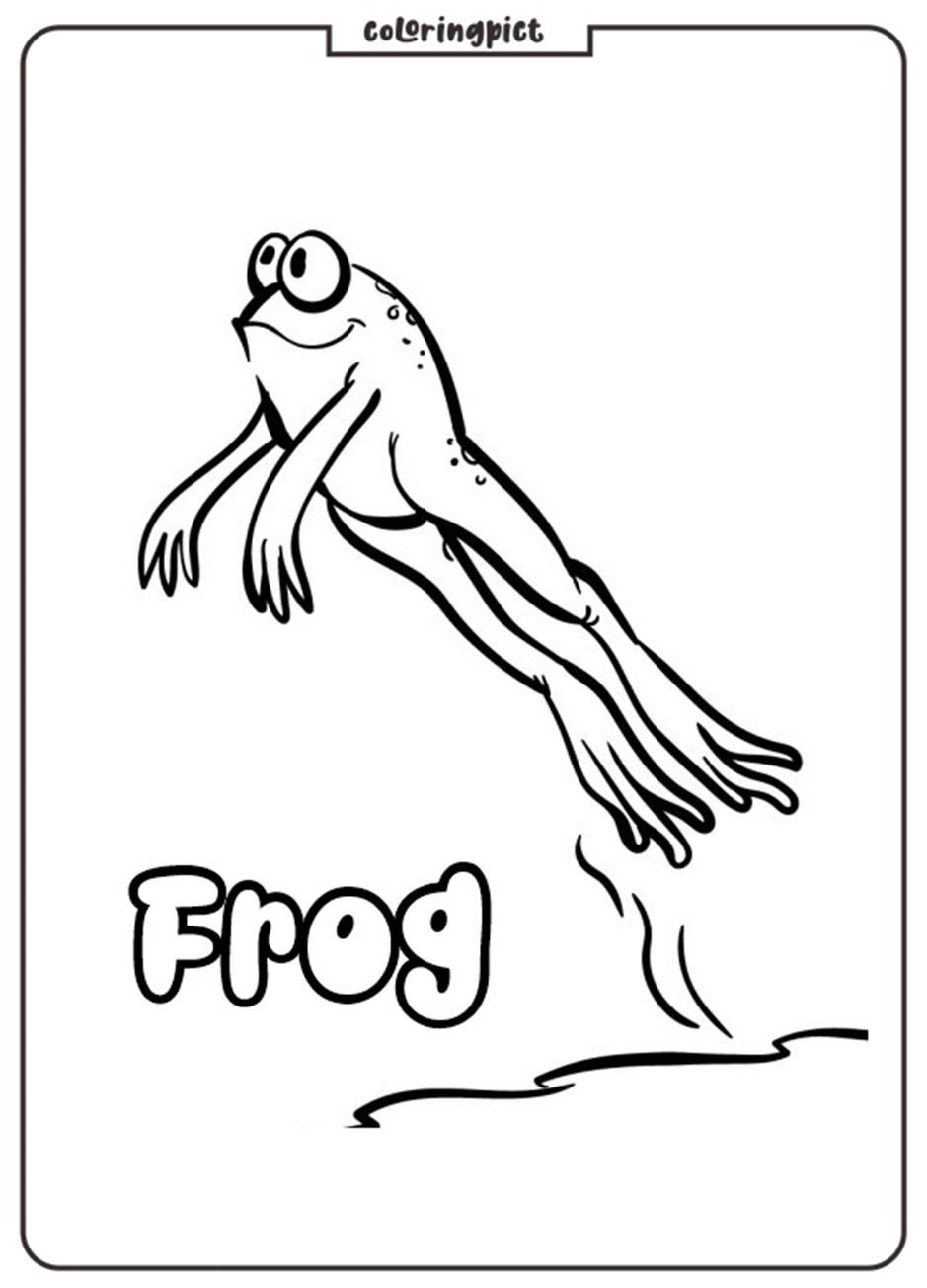 Frog Coloring Pages for kids