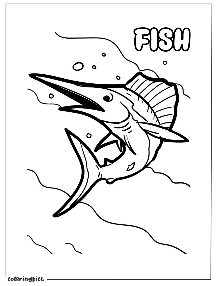 Printable Fish coloring pages