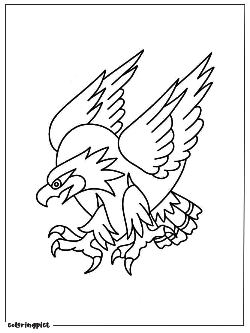 Swooping Eagle Coloring Pages