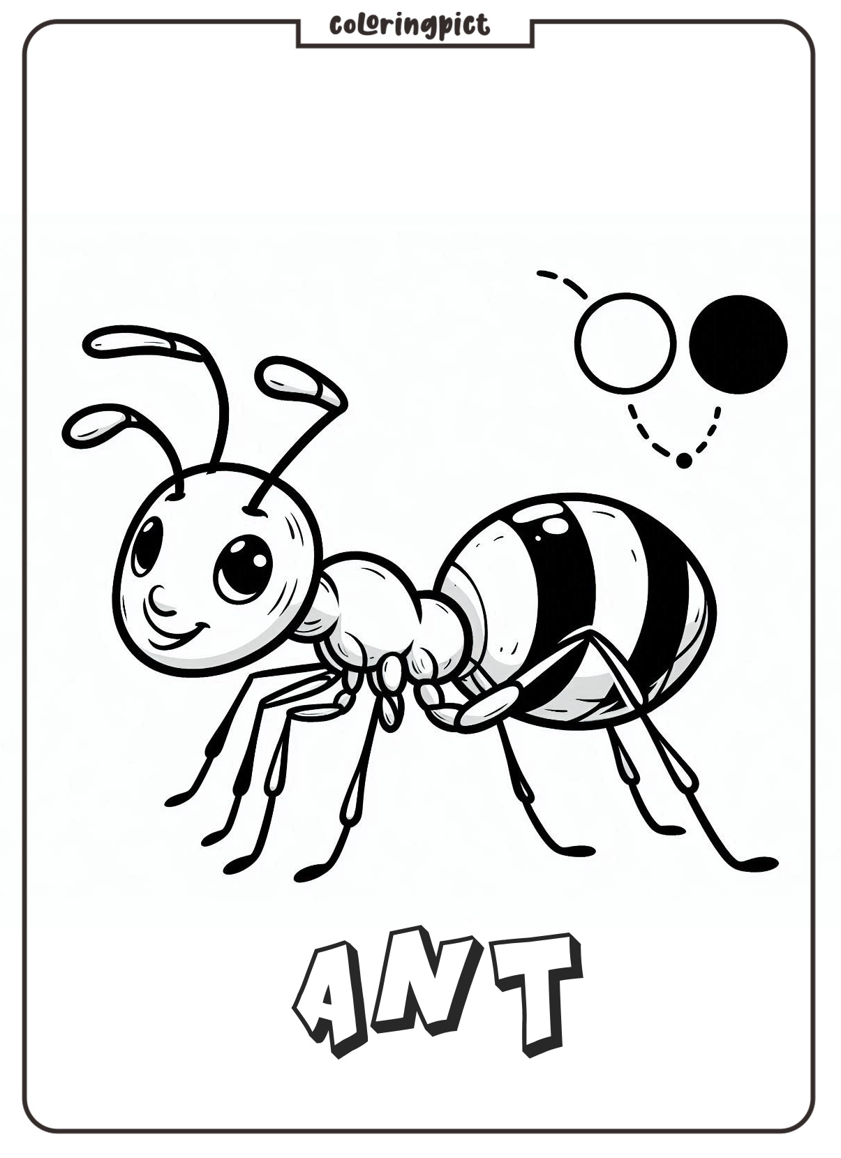 Discover the Busy World of Ant Coloring Pages 3 ant coloring pages printable