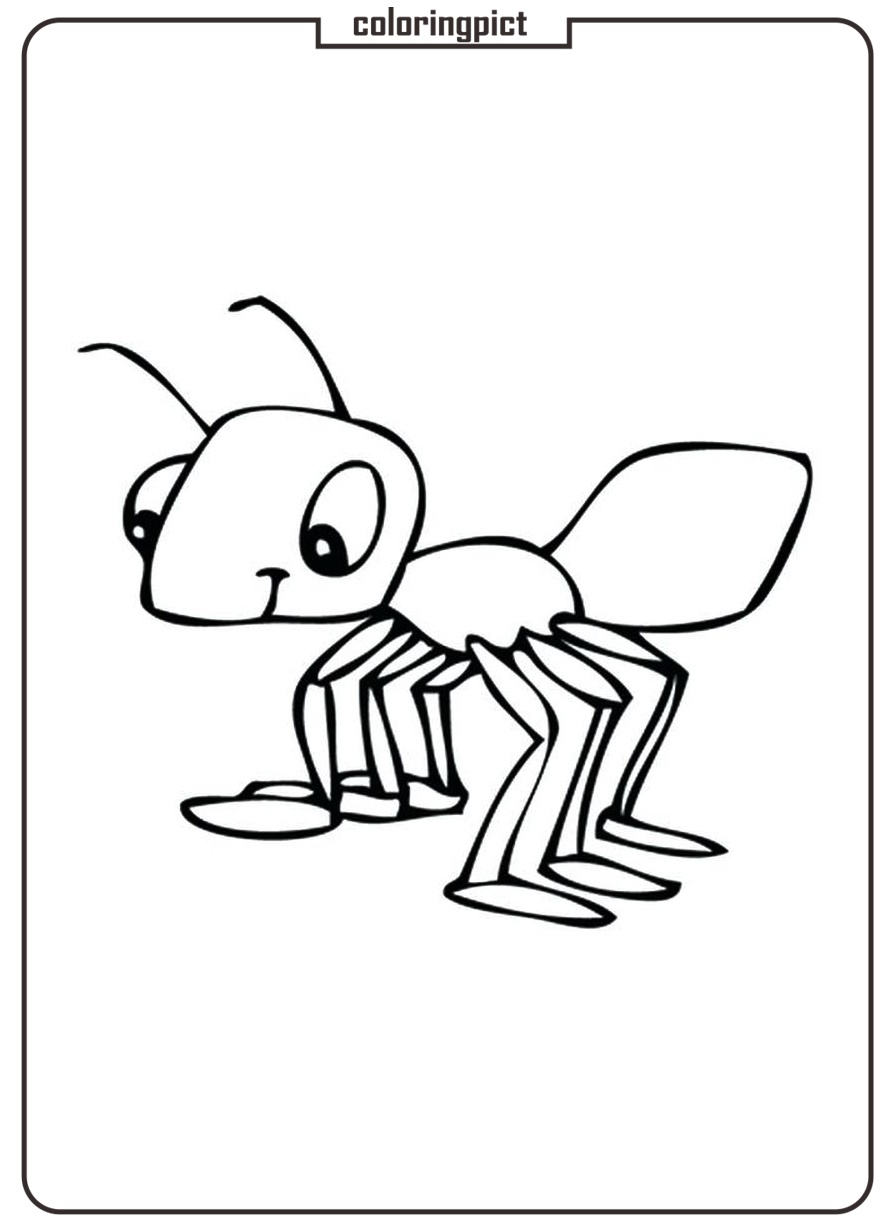 Discover the Busy World of Ant Coloring Pages 5 ant printable coloring page