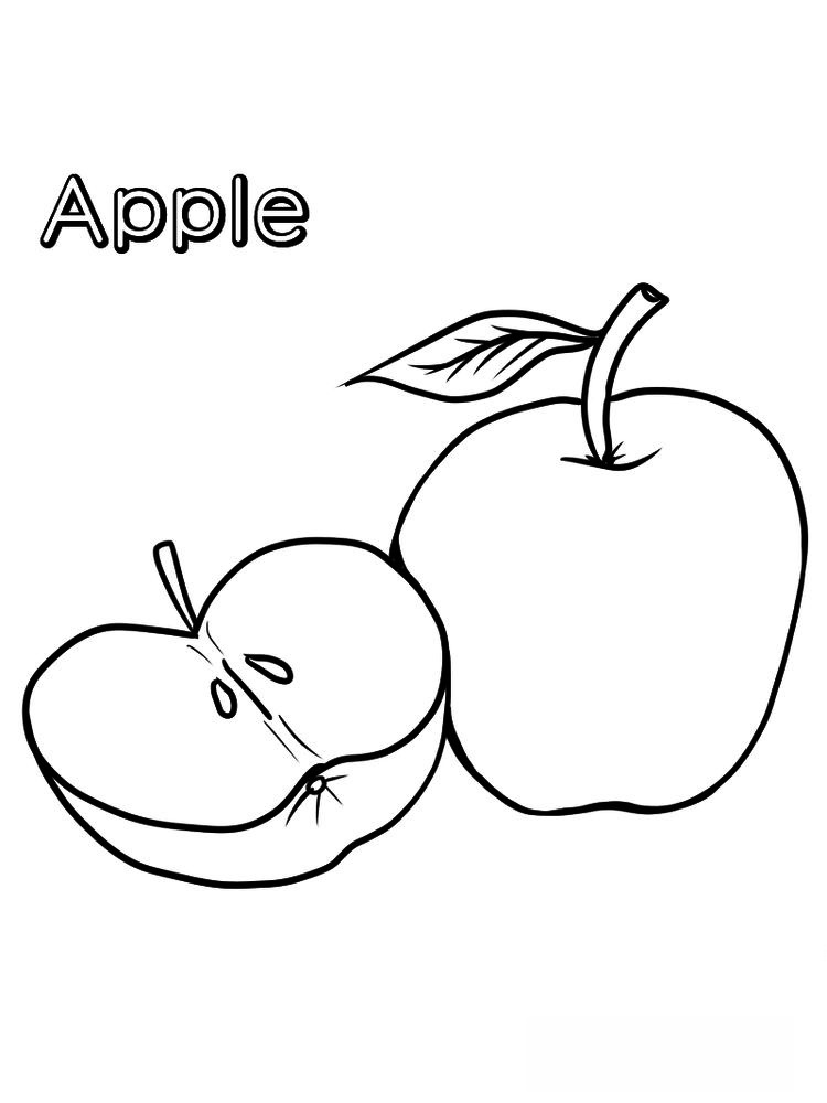 apple coloring pages