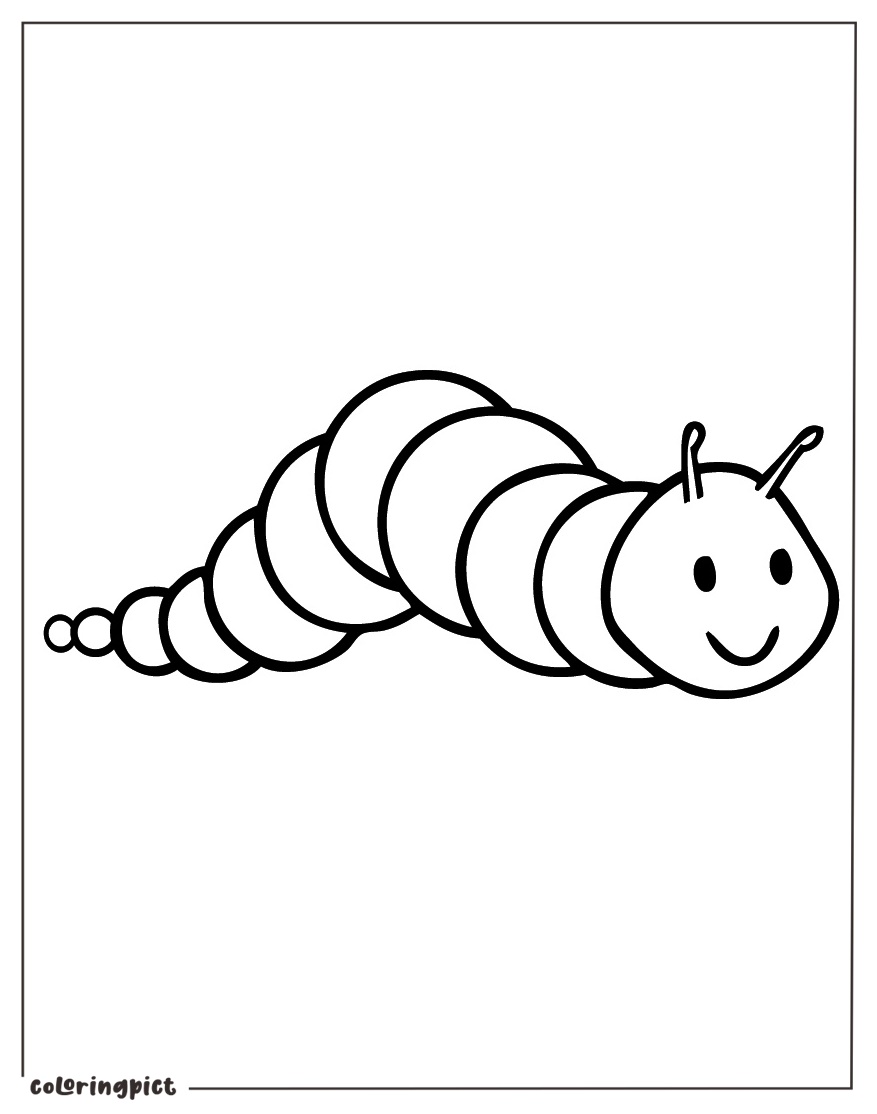 caterpillar coloring page print