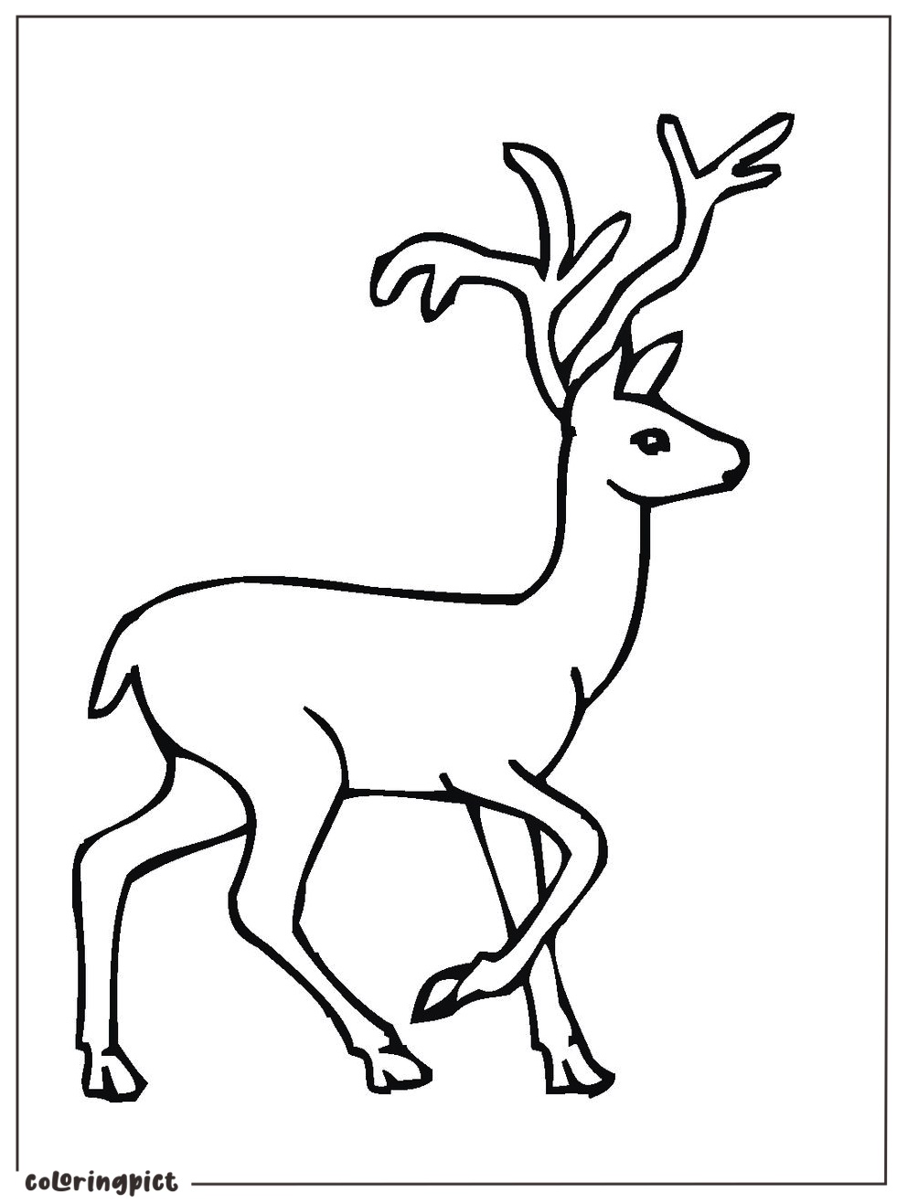 free Deer Coloring Pages