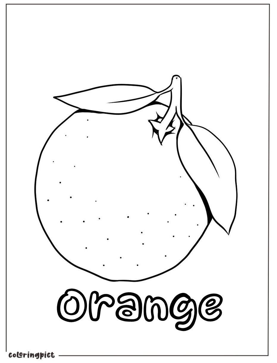 free new orange page printables