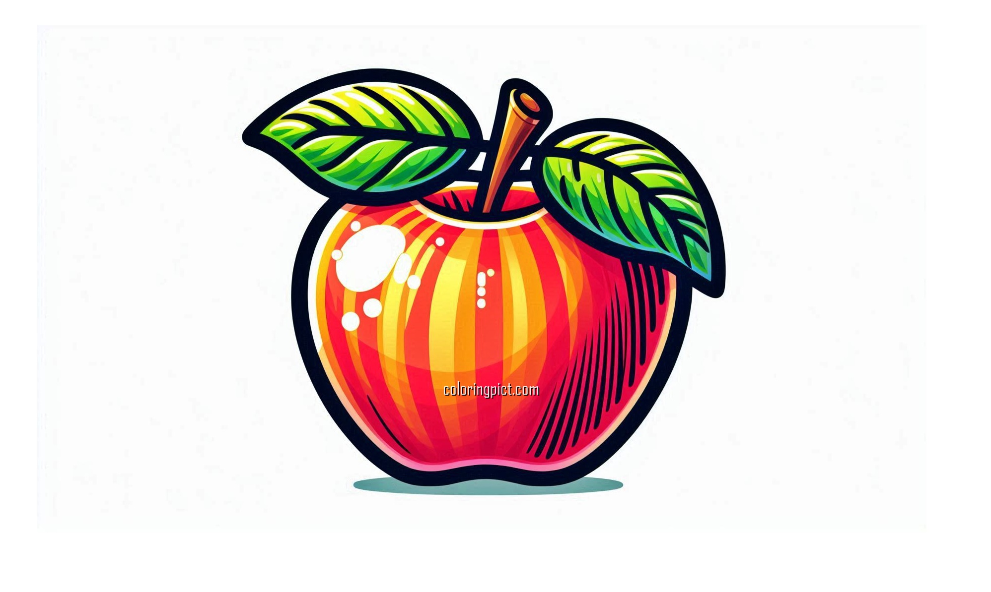 image is apple coloring