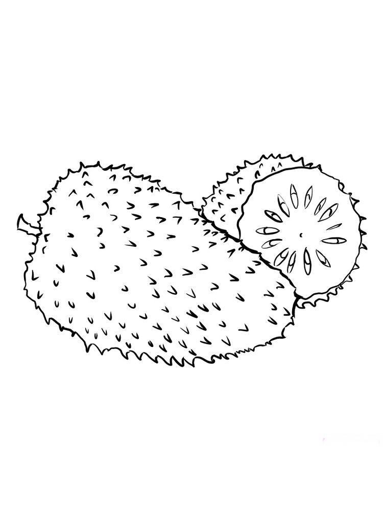 printable soursop coloring pages
