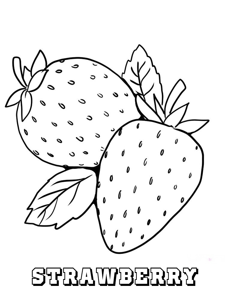 Strawberry Coloring Pages for Kids, Sweet and Fun Creative Activities 5 strawberry coloring page
