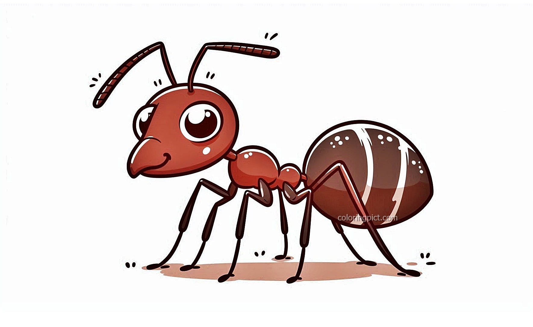 Discover the Busy World of Ant Coloring Pages 6 Ant Animal is Coloring Image