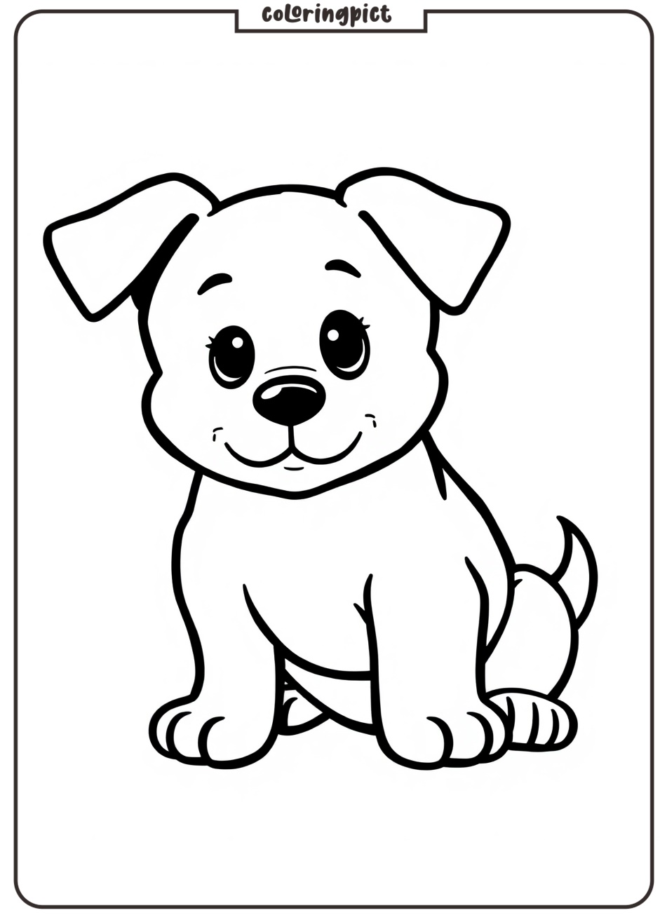 Time to Color Some Cute Puppies 3 Cute Puppy Coloring Pages