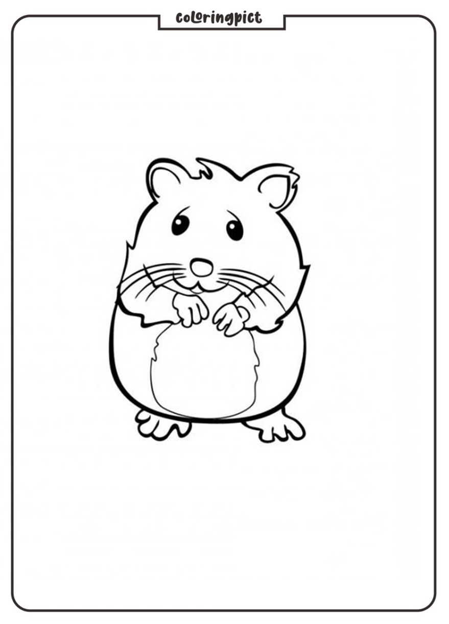 Hamster Coloring Pages