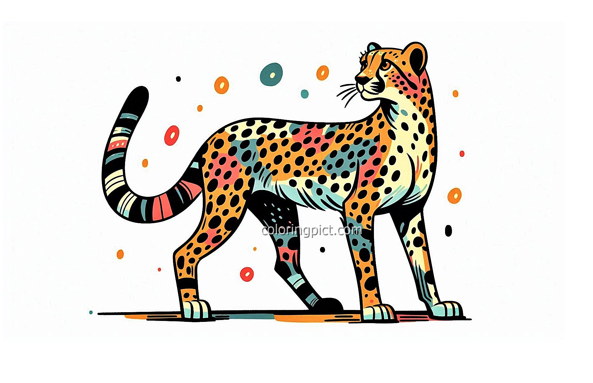 Image Cheetah Coloring