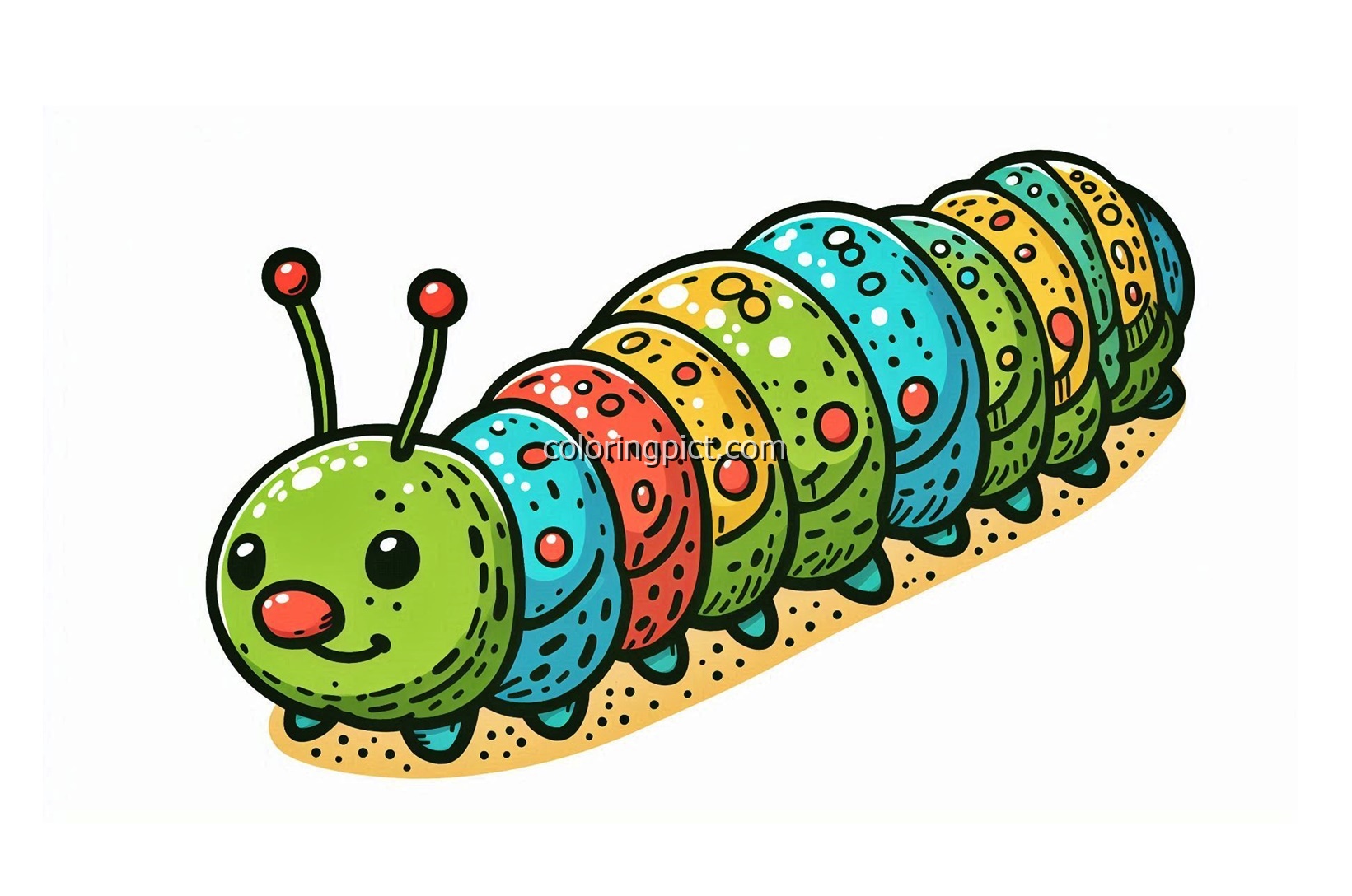 Image of caterpillar coloring