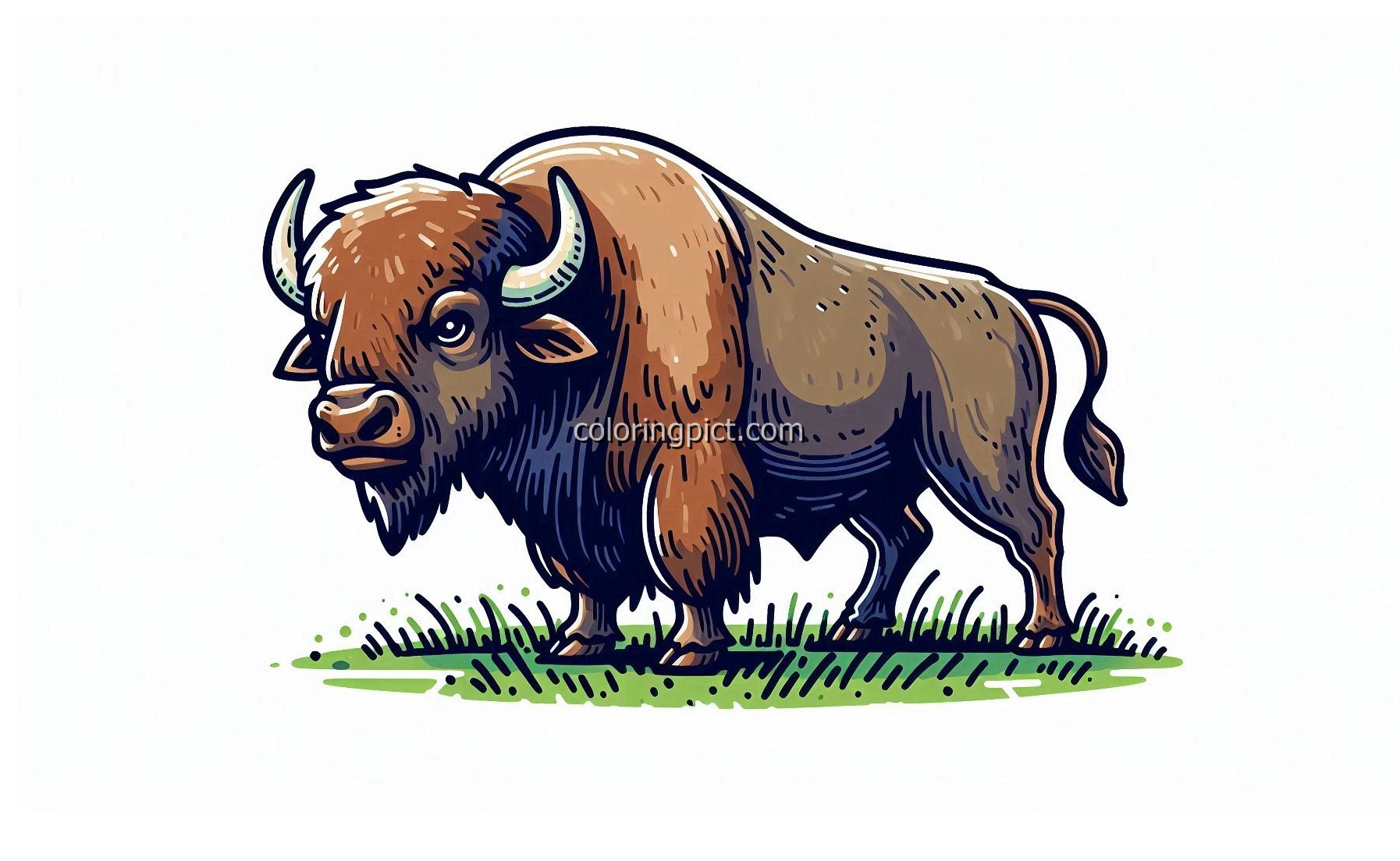 Images of Buffalo Coloring