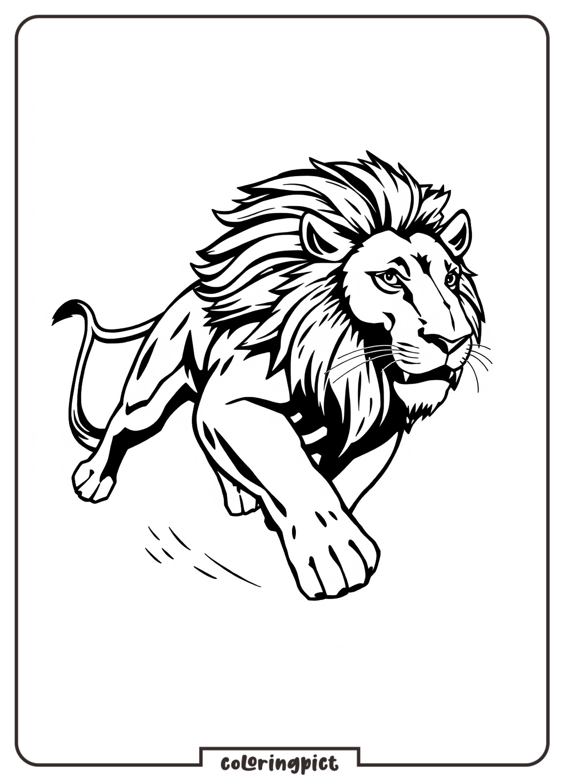 Lion Coloring Pages for Kids
