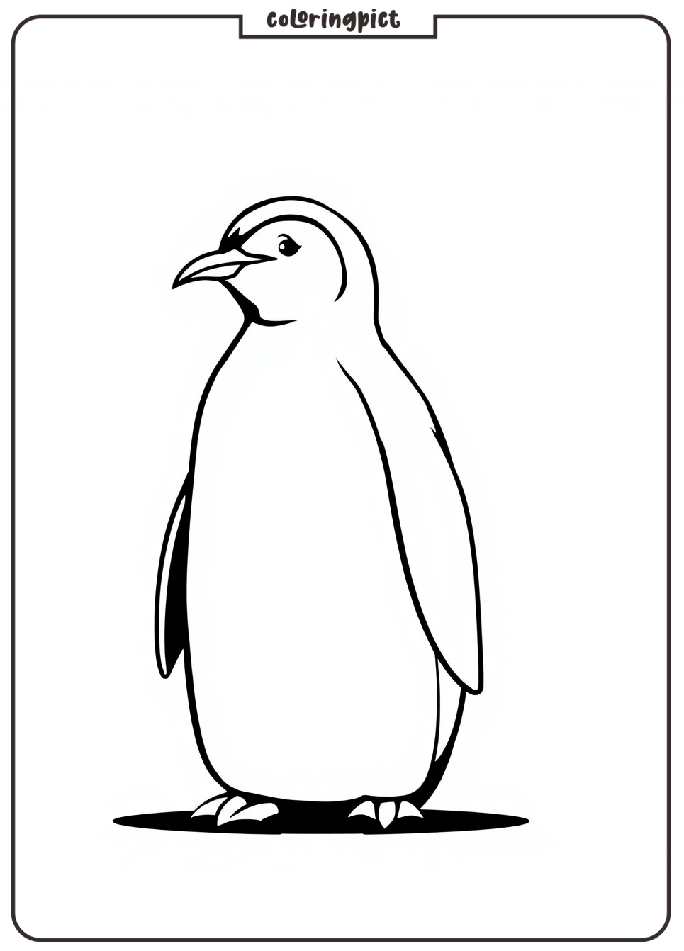 Penguin Coloring Page