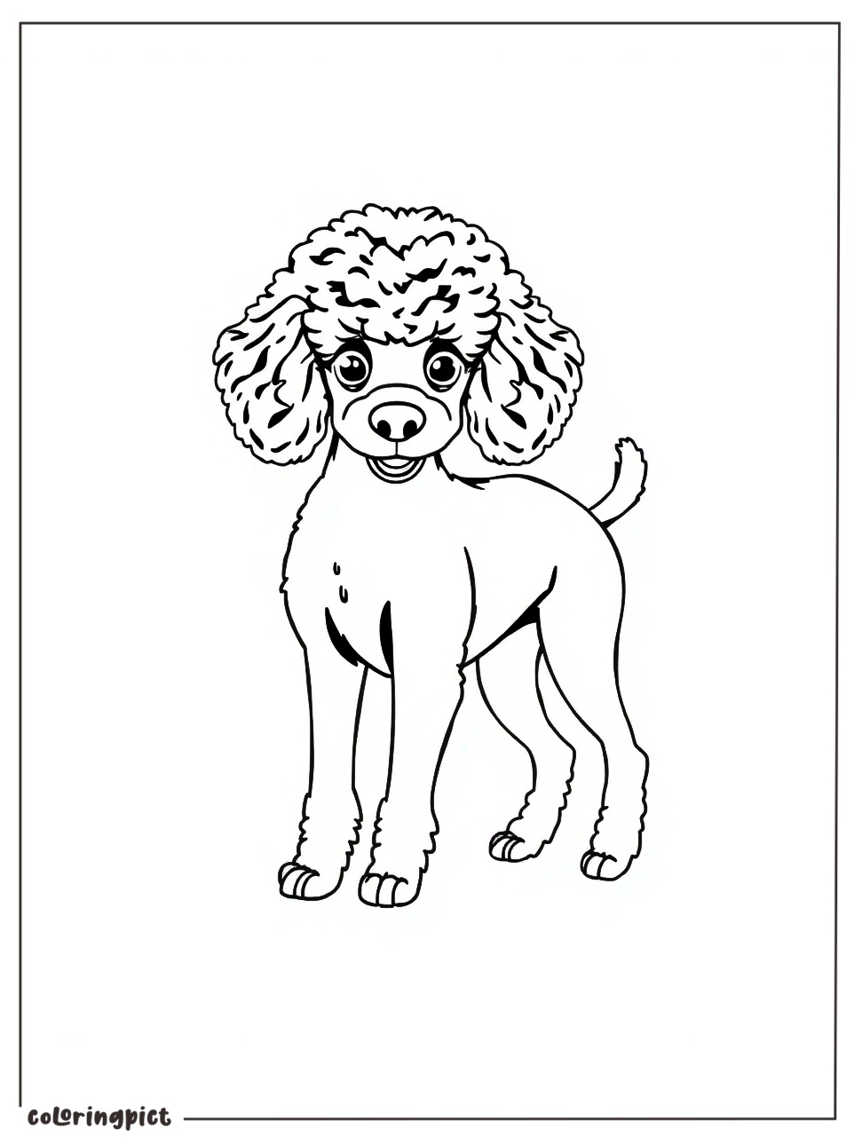 Poodle Coloring Pages Printable