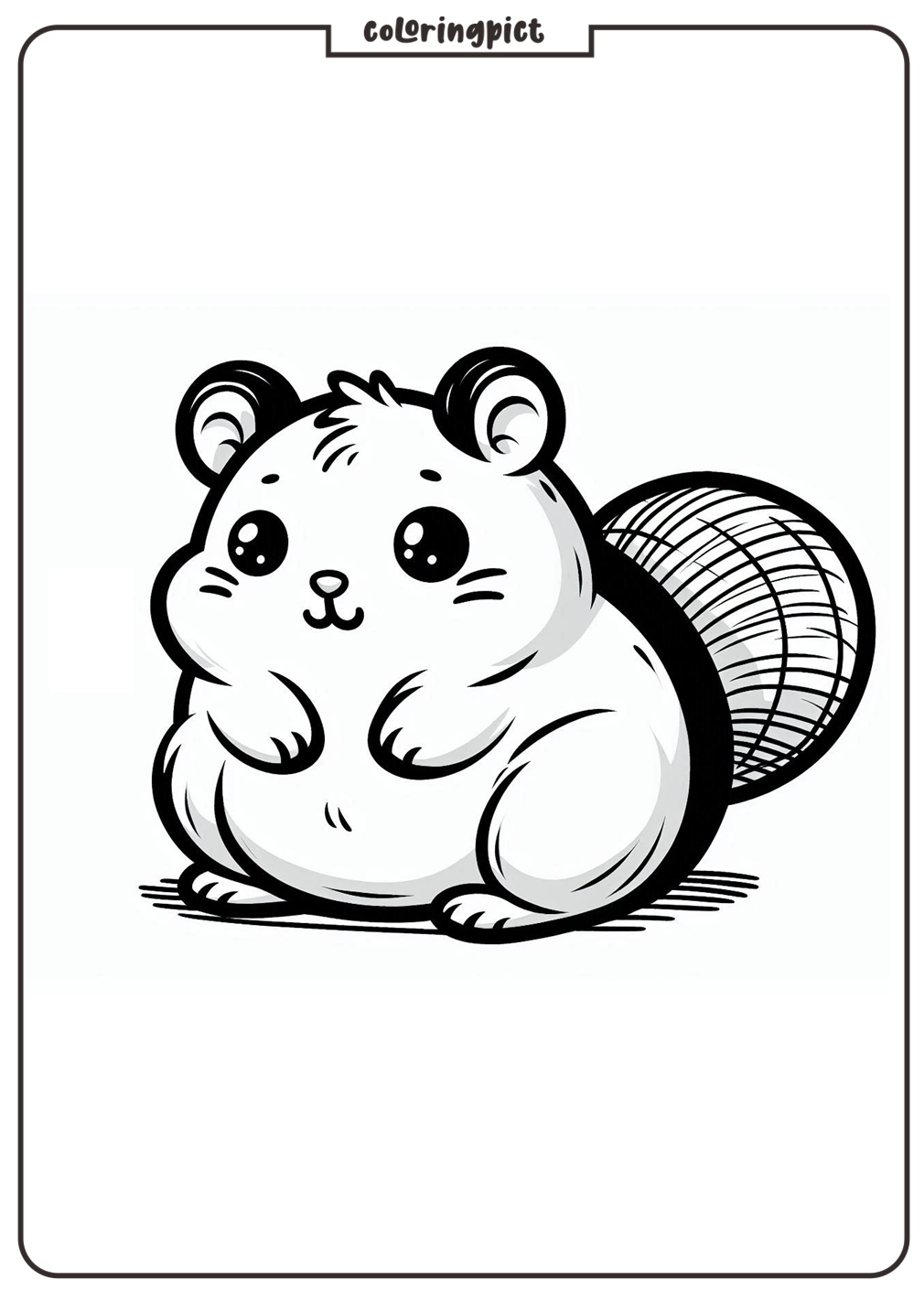 Printable Hamster Coloring Pages
