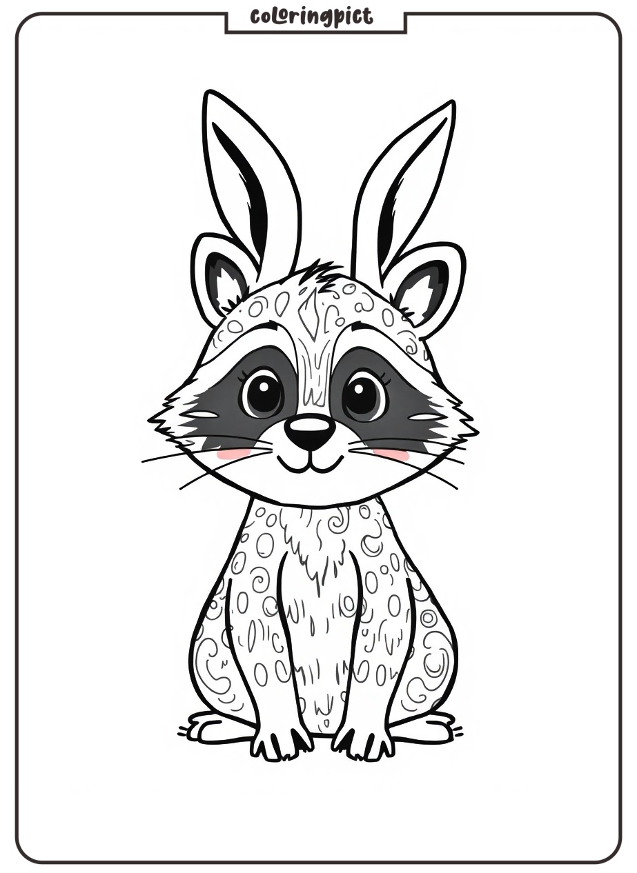 Raccoon Coloring Pages