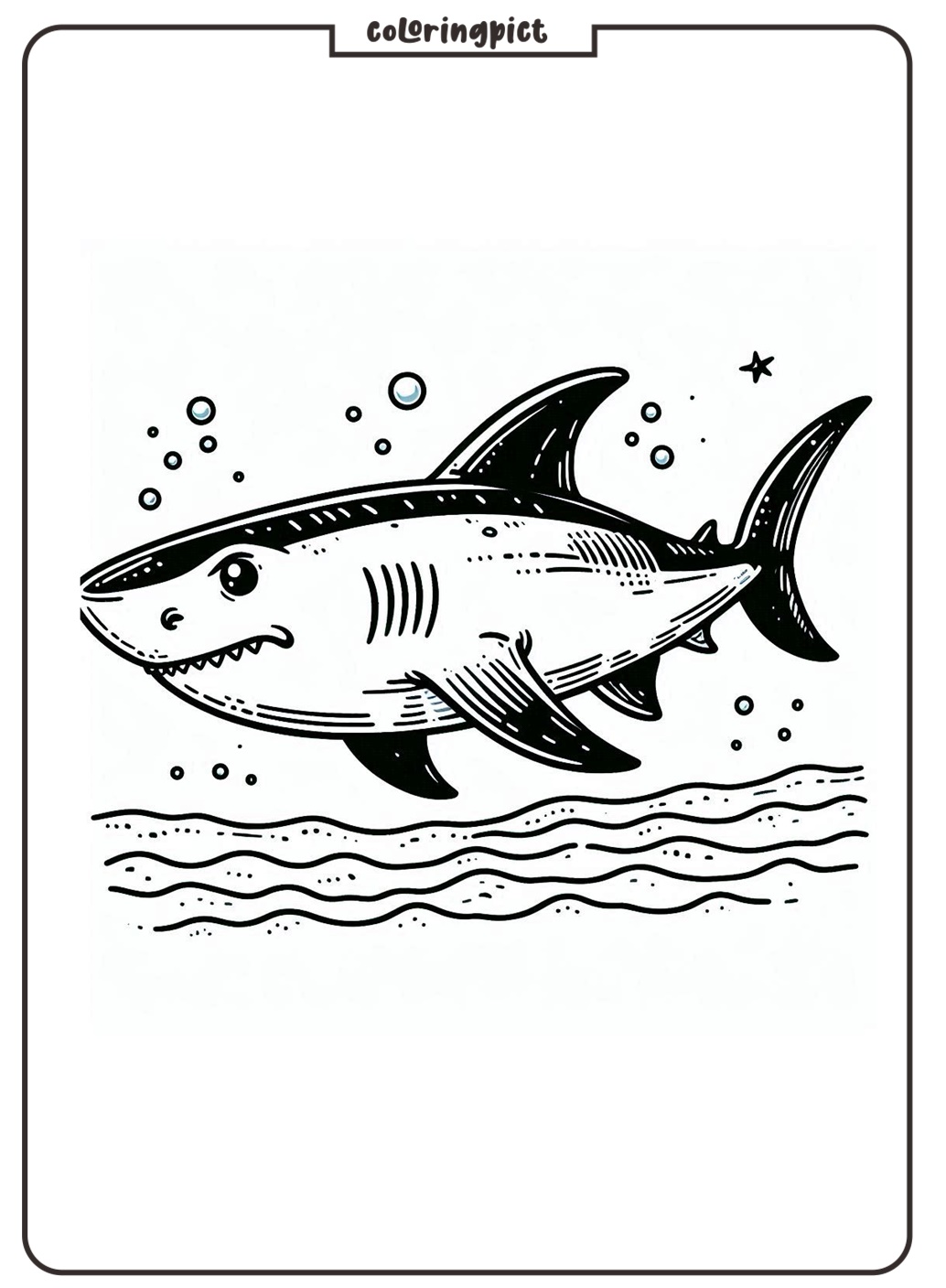 Shark Coloring Pages Online