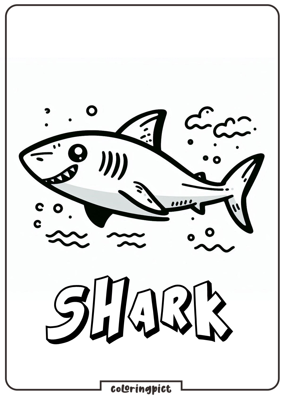 Shark Coloring Pages for Kids