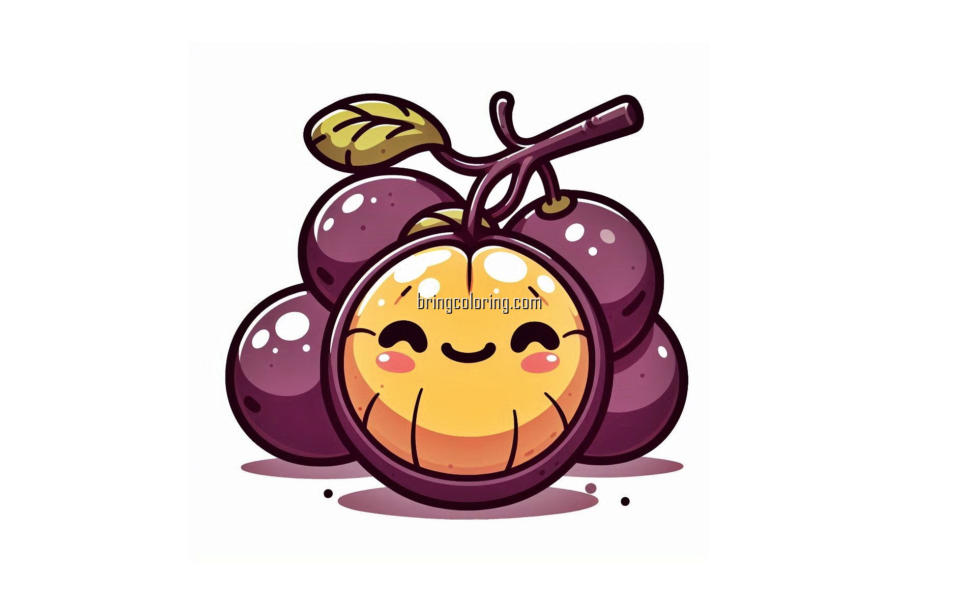 Interesting Fruit, Jaboticaba Coloring Page 1 image is jaboticaba fruit coloring