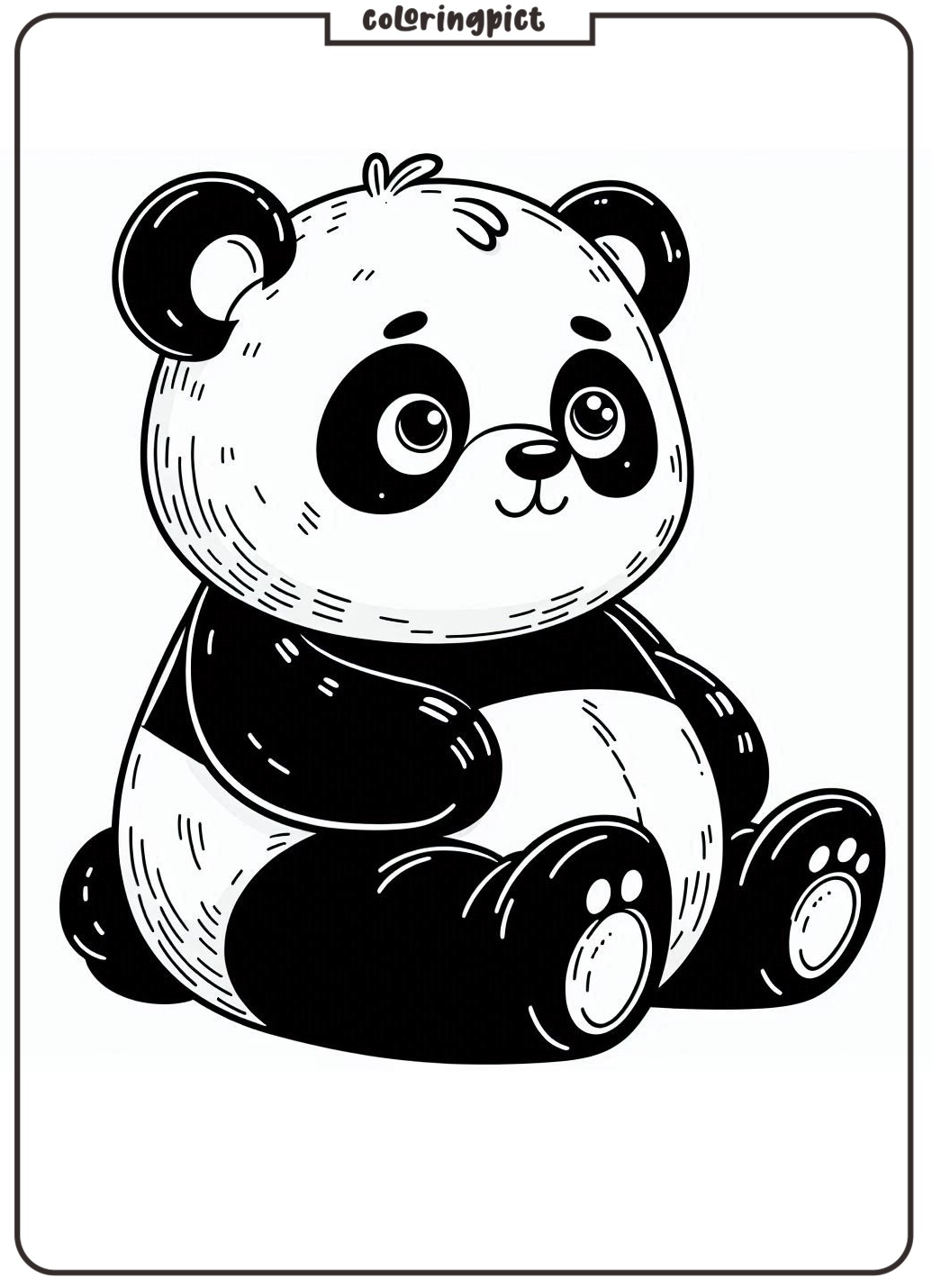 printable panda coloring pages