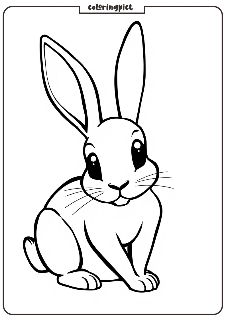 printable rabbit coloring pages
