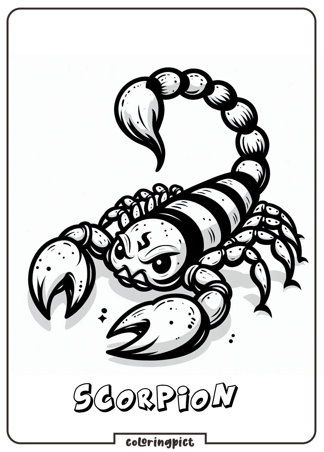 scorpion coloring pages for kids
