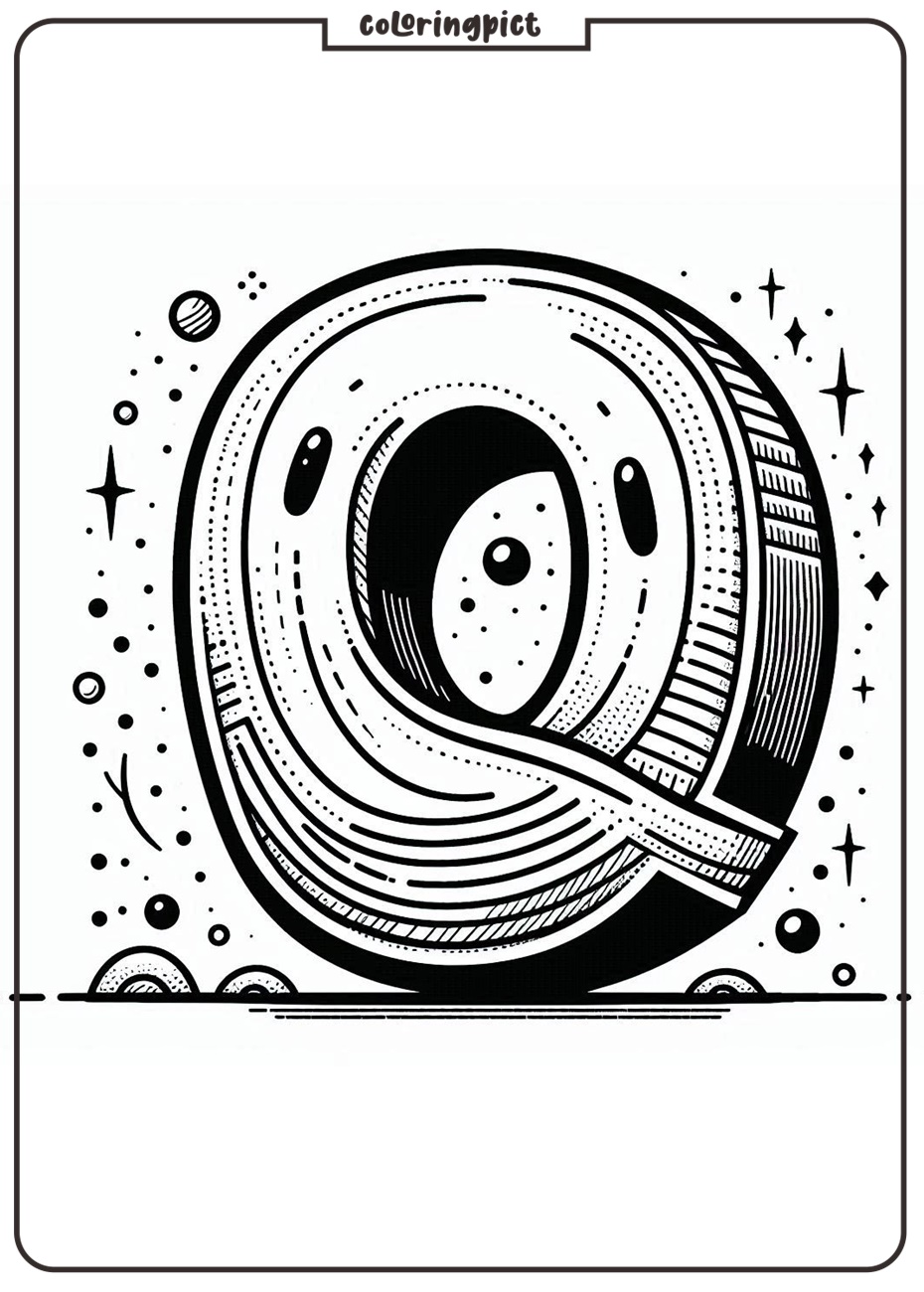 Alphabet Letter Q Coloring Online