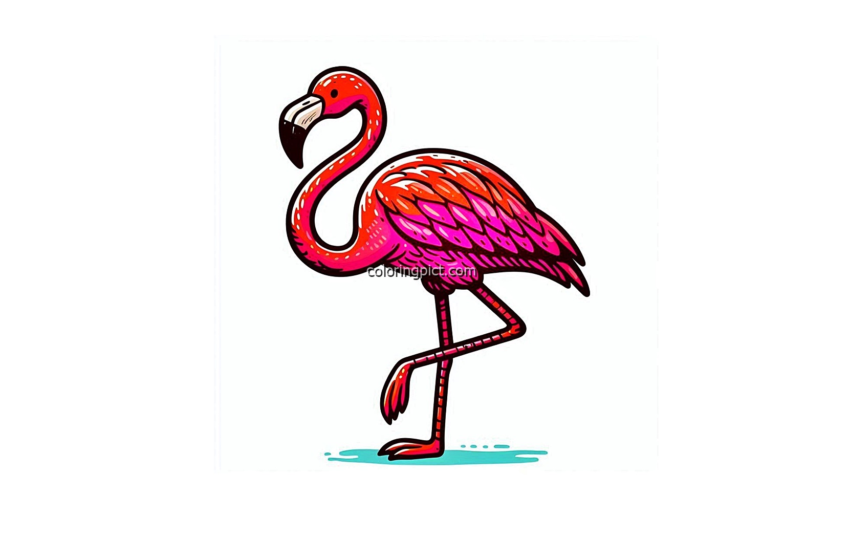Image Flamingo to Color