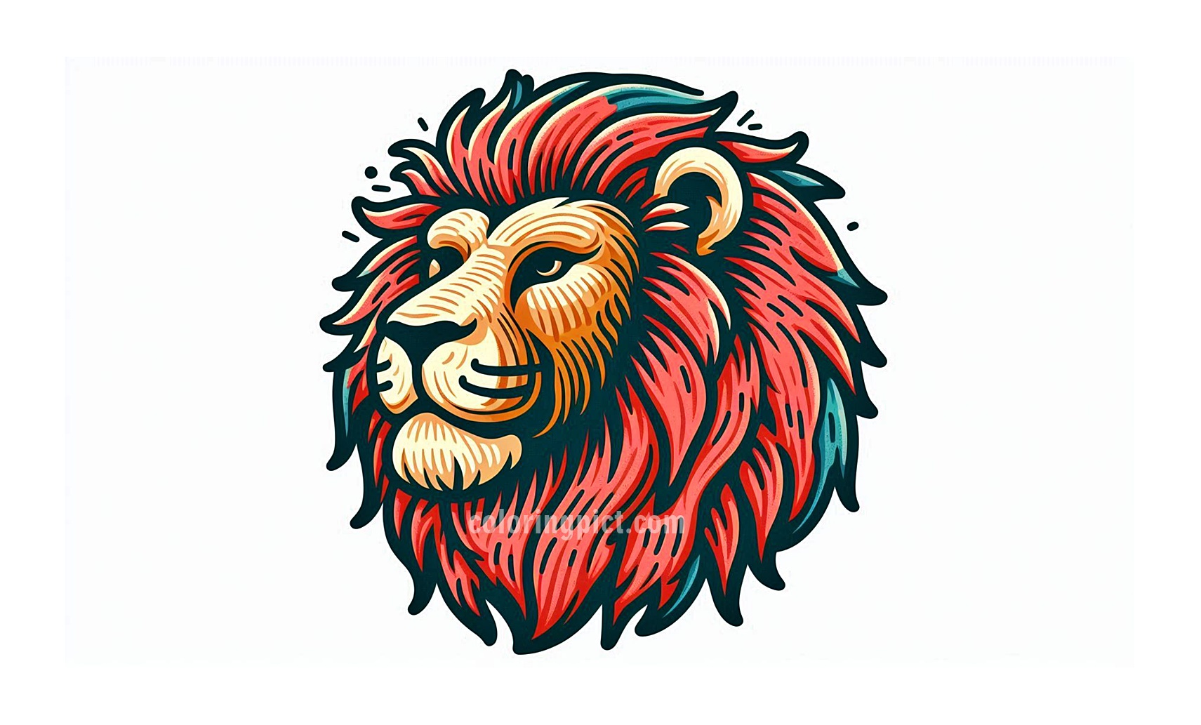 Image is Lion Coloring