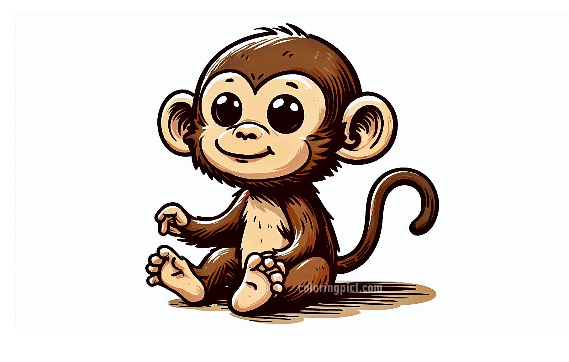 Image of Monkey Coloring