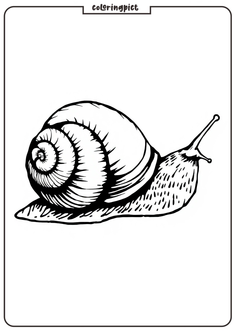 Snail Coloring Pages