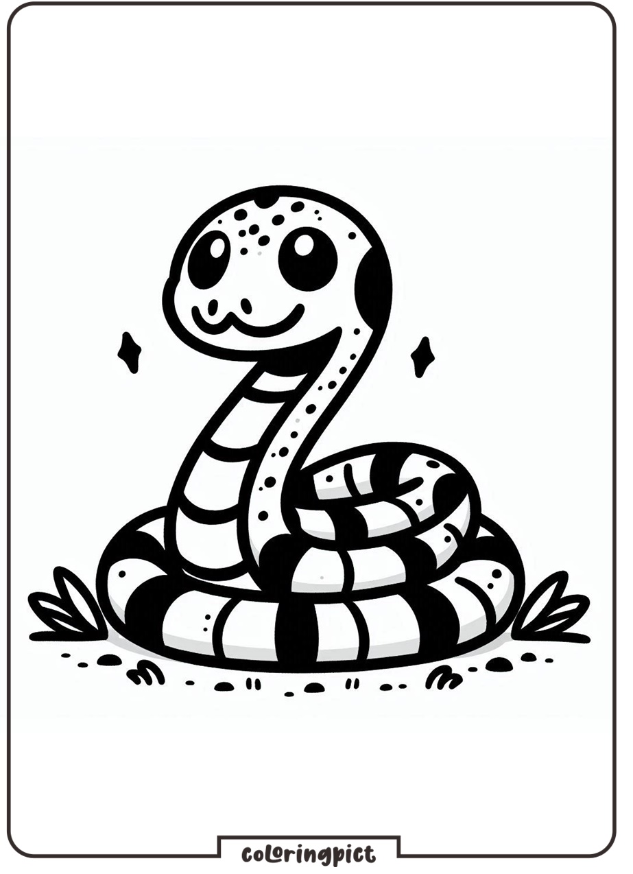 Snake Coloring Page