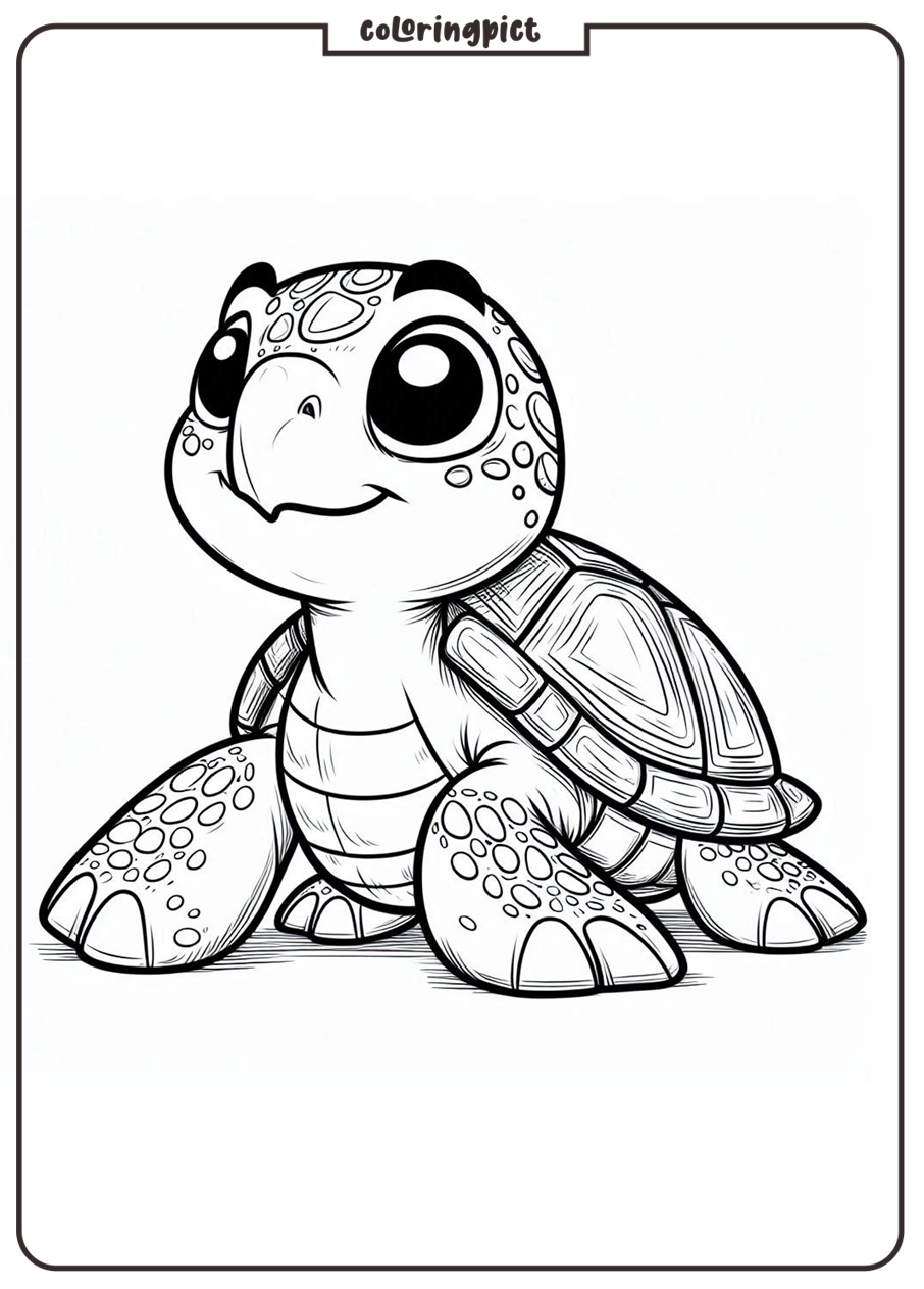 Turtle Coloring Pages for Kids
