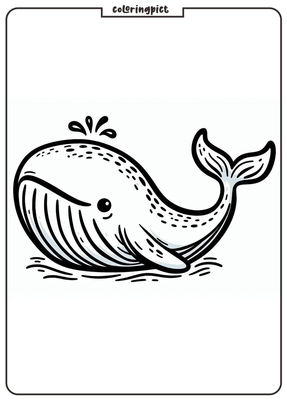 Welcome to the Amazing Whale Coloring Pages 1 Whale Coloring Page Print