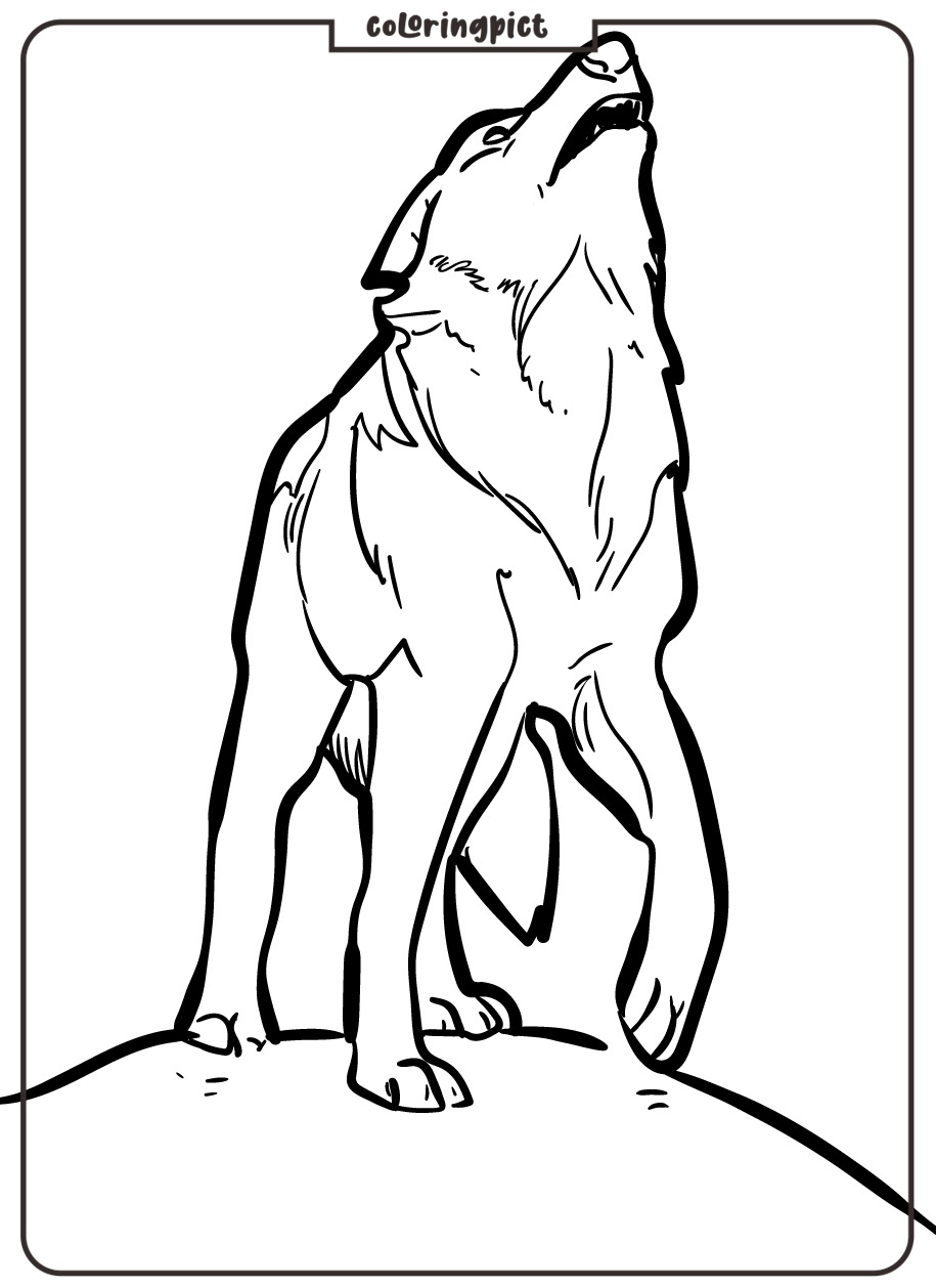 Wolf Coloring Page