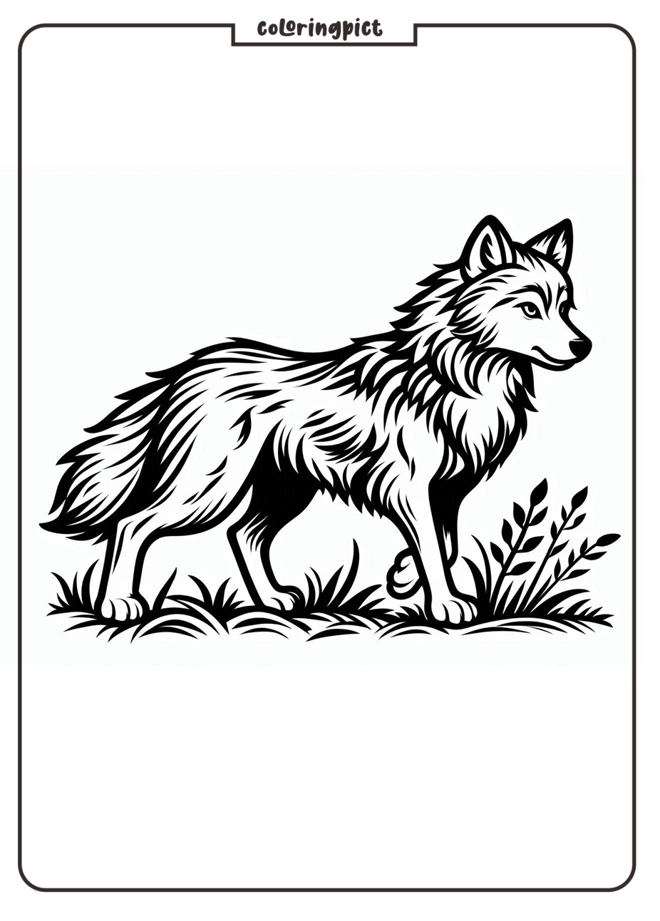 Wolf Coloring Pages for Kid