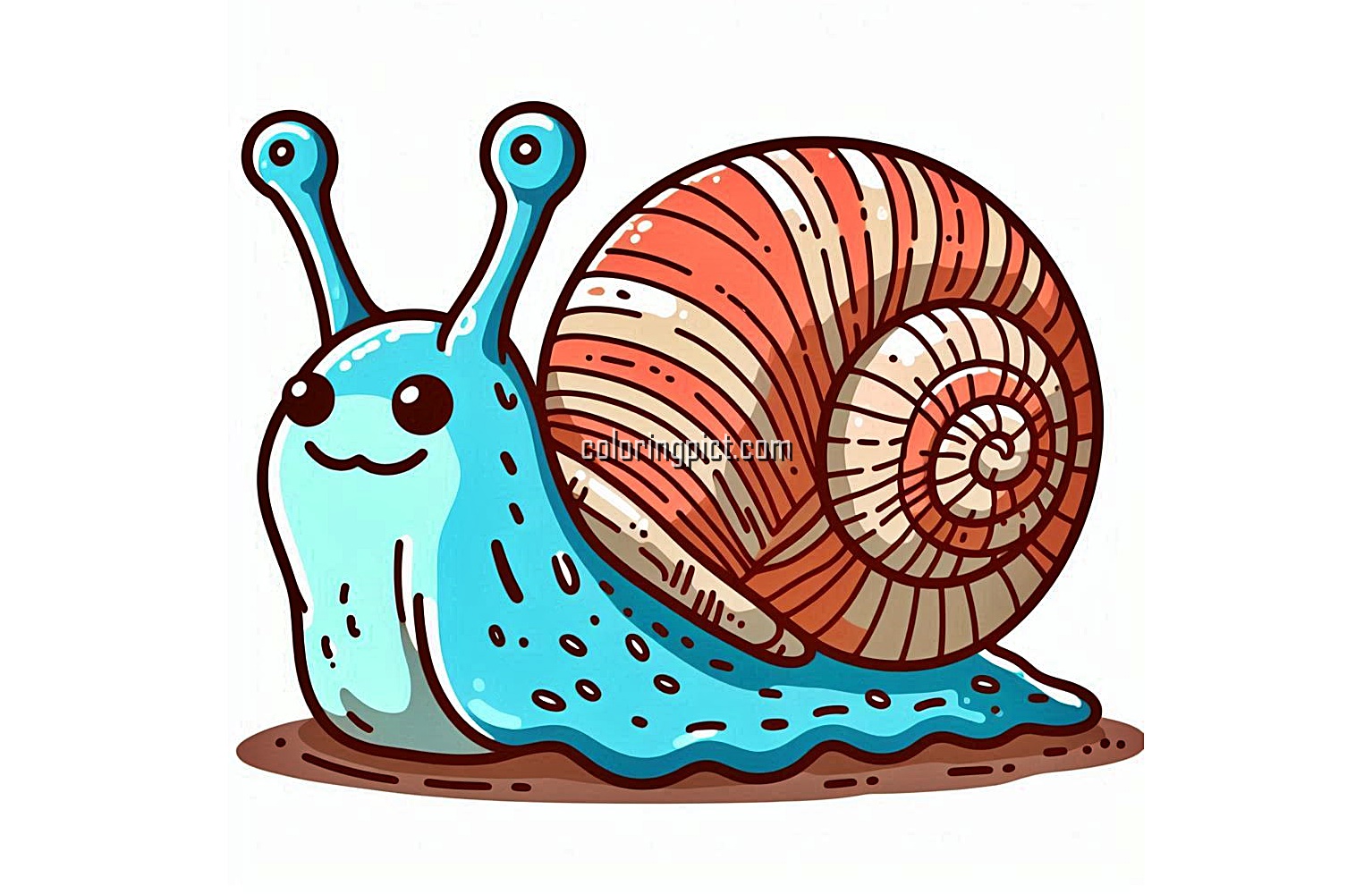 image of snail coloring